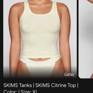 skims citrine racerback tank soft lounge